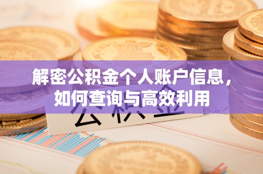 工农解密公积金个人账户信息，如何查询与高效利用