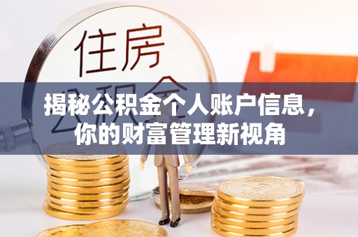 工农揭秘公积金个人账户信息，你的财富管理新视角